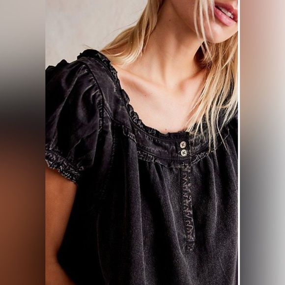 NWT We the Free Muse Tunic - Washed Black Color - Picture 3 of 7